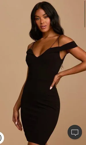 Lulus Bodycon Black Dress thumbnail 1