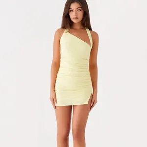 Peppermayo Annalissa Linen Mini Dress - Yellow thumbnail 4