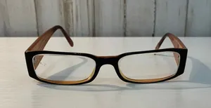 Prada Eyeglasses Frames Unisex Brown/Amber Two-Tone Full Rim thumbnail 1