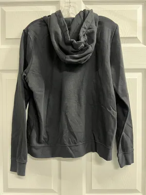 Nike Womens Logo Black Pullover Hoodie With Pockets - Size Medium - GUC thumbnail 2
