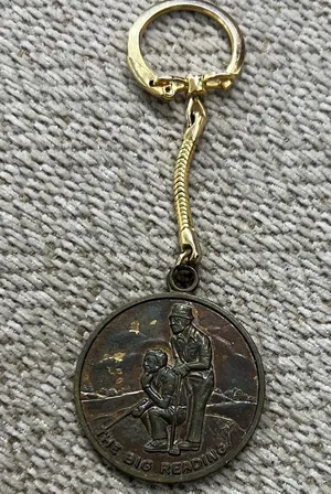 BOYS TOWN NEBRASKA TOKEN MEDAL KEYCHAIN vintage thumbnail 1