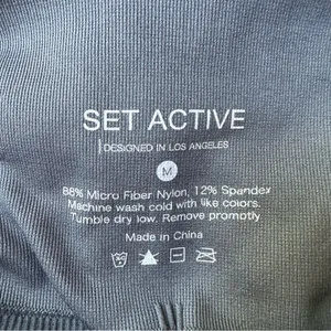 SET Active Sculptflex Seamless Leggings in Slate Women’s Size Medium thumbnail 9