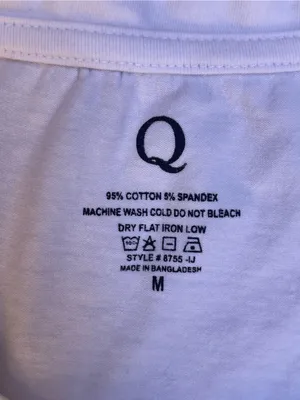 Quince white cotton spandex tee M layer essential capsule wardrobe essential thumbnail 2