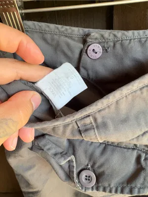 Vince. Gray Cotton Flare Chinos thumbnail 3