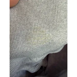 DFYNE‎ High Waisted Ribbed Leggings Gray Abstract Print Cheetah Like Size Small thumbnail 6