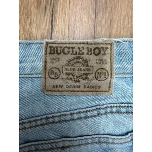 Vintage Bugle Boy Jeans 705 34x30 Light Wash‎ 90s Straight Leg Denim thumbnail 8