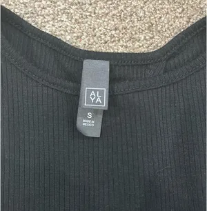 Black tie back tank top thumbnail 3