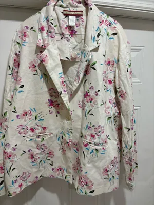 Vintage Floral Blazer / Lightweight Jacke thumbnail 4