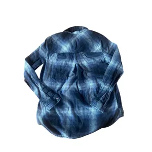 BDG Urban Outfitters Oversized Blue Plaid Flannel Shirt thumbnail 2