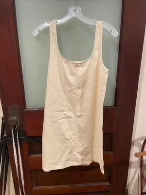 rag & bone Cream Scoop Neck Denim Dress thumbnail 3