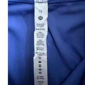 Lululemon Fast and Free High-Rise Crop 23 Nulux Blue Running Leggings Size 12 thumbnail 3