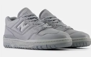 NIB New Balance 550 Mono Grey Shoes women's 8.5 Unisex Men's 7 thumbnail 1