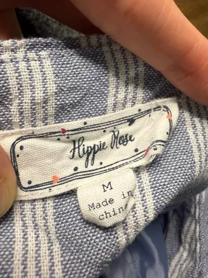 Hippie Rose Blue and White Striped Vest thumbnail 4
