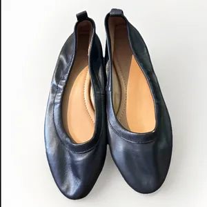 J. Crew Lizzie Leather Ballet Flats Black Women’s‎ Size 8.5 thumbnail 6