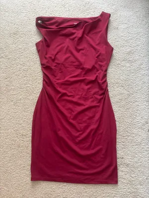 Amazon Red Asymmetrical Dress thumbnail 4