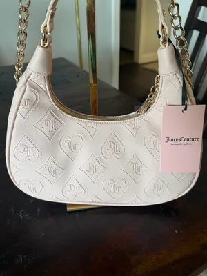 Juicy Couture Blush Pink Clay Glitzed out Hobo. Brand new w/ tags. Flawless thumbnail 8
