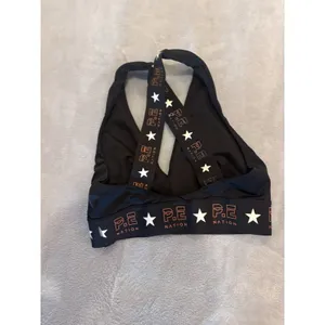 PE Nation X H&M Sports Bra Crop Top Size M Light Padding Black Start thumbnail 3