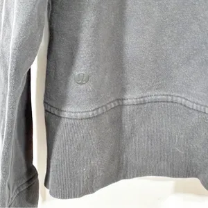 Lululemon Black Scuba Oversized Full-Zip Hoodie Sweatshirt Size 6 thumbnail 5