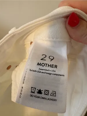 MOTHER The Pixie Ankle Fray‎ Size 29 White thumbnail 5
