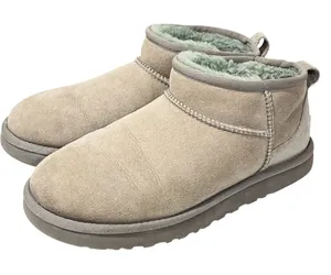 UGG Women’s Grey Sherpa Classic Ultra Mini Boot Size 8 thumbnail 1