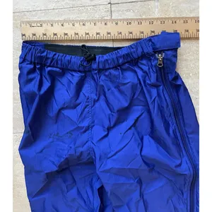 Vintage Patagonia women Blue Waterproof windbreaker Track Pants w Side Zippers M thumbnail 2