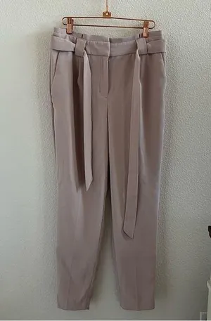 Express Ankle High Rise Light Pink Neutral 6 thumbnail 1