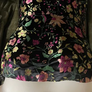 Lulus Make a Move Black Satin Floral Jacquard Strapless Midi Dress Size medium thumbnail 7