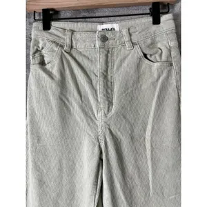 Rolla’s East Coast Flare Corduroy Pants Seagrass Green High Rise Size 27 Y2K thumbnail 2