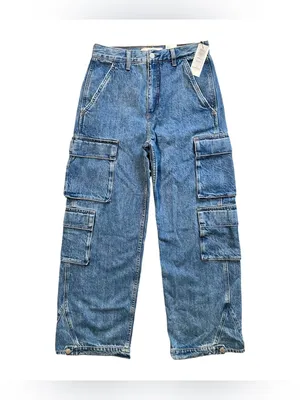 NWT Aritzia Denim Forum The 90’s Millie Hi-Rise Cargo Jeans Size 26W thumbnail 5