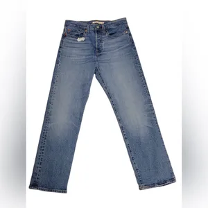 Levi’s Premium Wedgie Droit Straight Jeans women's Size 27 Light Wash thumbnail 5