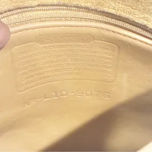 Vintage COACH‎ Companion Flap Crossbody Tan Leather Bag 9076 thumbnail 5