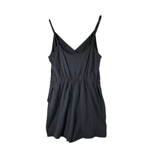 Abercrombie & Fitch Wrap Romper Skort Viscose Gray Medium NWT Summer Minimalist‎ thumbnail 2