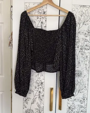 A new day polka dot smocked blouse thumbnail 6