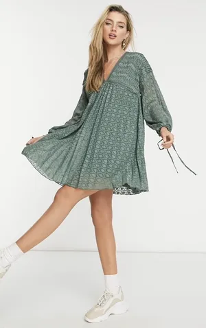 ASOS Green Mini Dress thumbnail 1