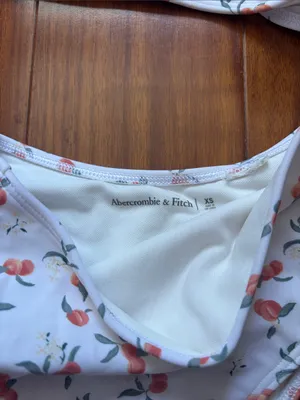 Abercrombie & Fitch Cherry Fruit One Piece Cutout One Shoulder Swim Suit thumbnail 2