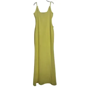 Beginning Boutique Yellow Bias Cut Ruffle Maxi Dress 6 Bridesmaid Prom thumbnail 2