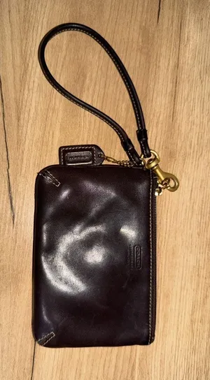 Coach Brown Leather Wristlet Wallet P thumbnail 1