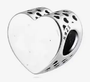 .925 Silver Heart Charm thumbnail 1