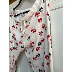 Hanna Andersson women's disney minnie‎ mouse pajama pants joggers XL thumbnail 2