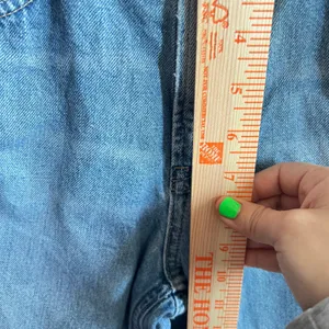 Gap Barrel‎ High Rise Jeans Regular Womens Size 25 / 0R Blue Denim Distressed thumbnail 6