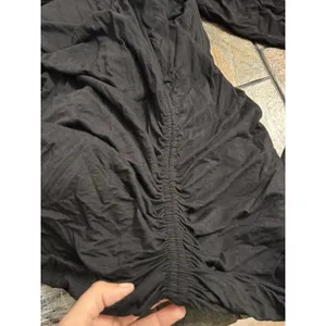 Good American Women Dress Size 7 black Jersey Slinky ruched *flaw see desc* thumbnail 14