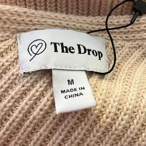 The Drop Claire Double V-Neck Textured Rib Sweater Tank Women’s Medium thumbnail 3