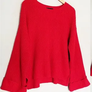 Sanctuary Vibrant Red Crew Neck Sweater thumbnail 1