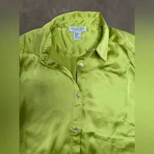 Rachel Zoe Green Casual Button Down Shirt thumbnail 2