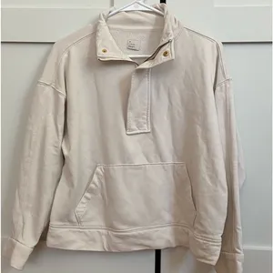 A New Day - white and gold quarter zip with pocket thumbnail 1