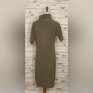 Calvin Klein zippered cowl/turtleneck sweater dress thumbnail 8