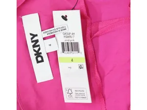 NWT DKNY Drawstring Tie-Front Wide-Leg Paperbag Pants P5DKFB17 Vivid Pink 4 thumbnail 9