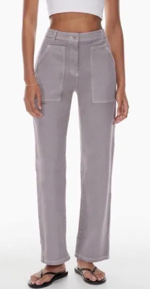Aritzia Wilfred Free Modern Utility‎ Pants in Purple Slate Size 6 thumbnail 1