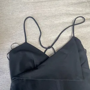 Zara Womens Black Asymmetrical Hem Mini Dress Open Back Strappy XS‎ 2731/242 thumbnail 3