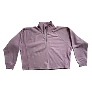 Express Womens Lavender Purple Fleece Quarter Zip Pullover Sweatshirt XL NWT thumbnail 8